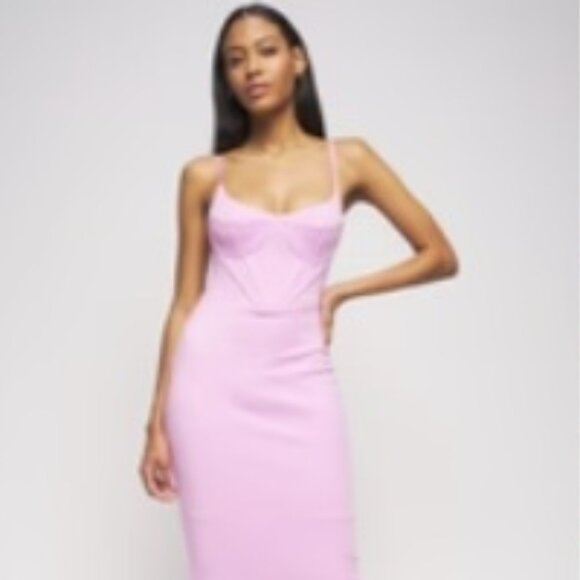 Bailey 44 Fayette Dress Orchid Adjustable Straps Bodycon Bustier Top NEW Size XL - Picture 3 of 10